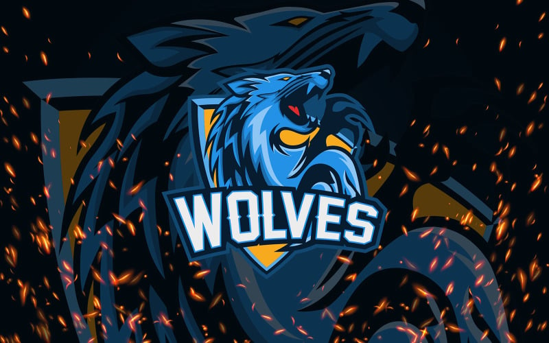 Wolves - Esport YR Logo Template #146755