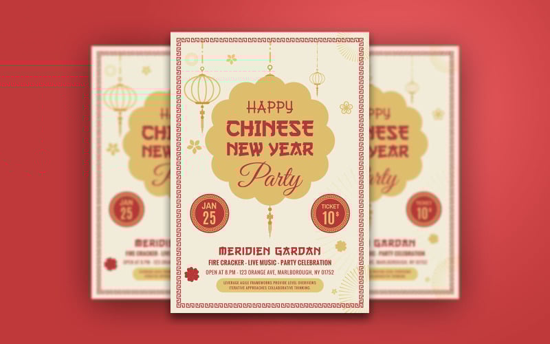 Download Фирменный стиль "Chinese New Year - Corporate Identity Template" / Chinese New Year - Corporate Identity Template - Фирменный стиль на тему графика a4,china,chinese,creative,flyer,holiday,holidays,new,print,template,templates,year