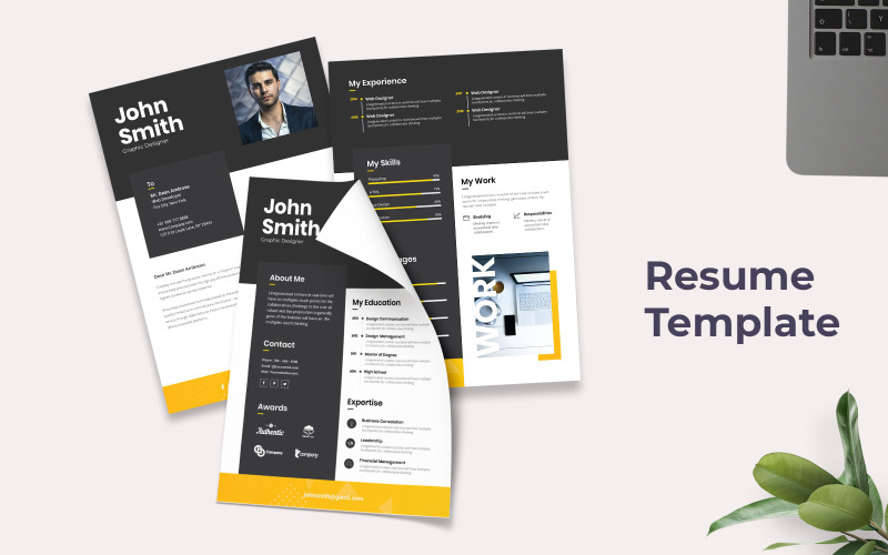 Download Резюме "CV Resume Template" / CV Resume Template - Резюме на тему графика a4,clean,creative,curriculum,cv,print,professional,resume,resumes,template,templates,vitae