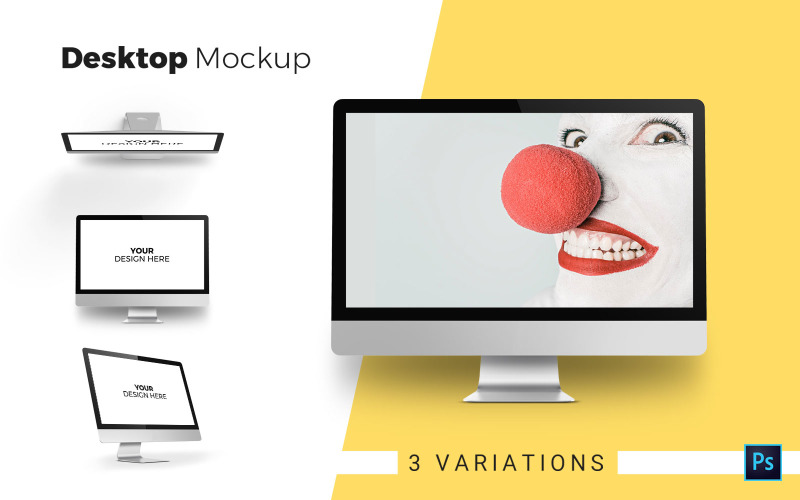 Download Мокап для продукта "Desktop product mockup" / Desktop product mockup - Мокап для продукта на тему графика desktop,psd,mockups,website,graphic,presentations,branding,brand,logo,promotion,promotions,mockup,imac,apple,system