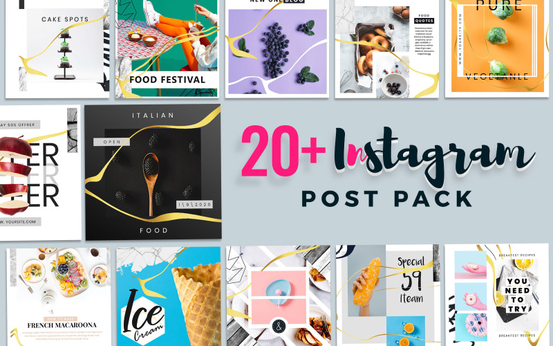 Download Шаблон для соцсетей "Instagram Post Social Media Template" / Instagram Post Social Media Template - Шаблон для соцсетей на тему графика instagram,post,template,social,media,packs,banner,facebook,templates,fashion,blog,magazine,business,corporate,creative