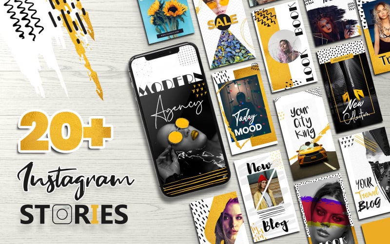 Download Шаблон для соцсетей "Instagram Stories Social Media Template" / Instagram Stories Social Media Template - Шаблон для соцсетей на тему графика instagram,stories,social,media,templates,promotions,promotion,business,facebook,corporate,fashion,blog,magazine,template,creative