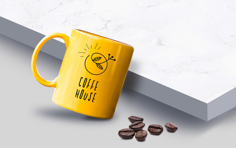Maquette de produit de tasse à café