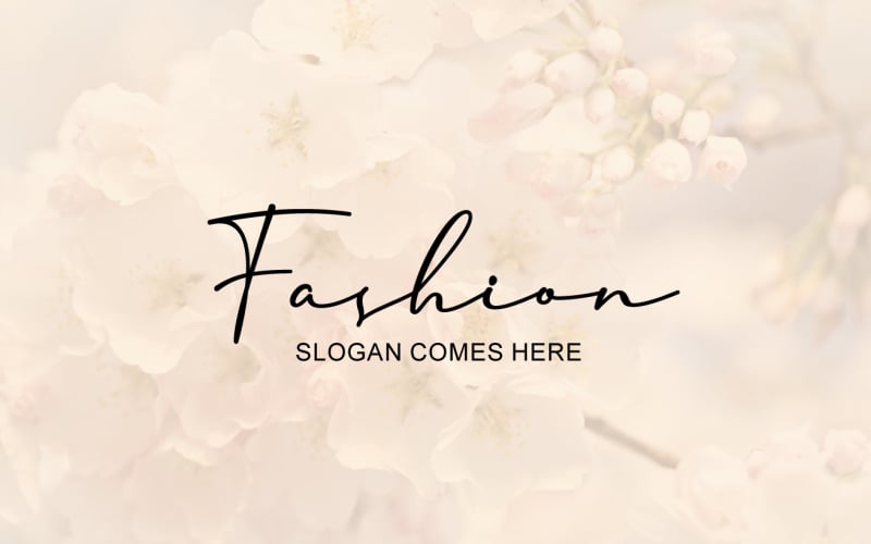 Download Шаблон логотипа "Fashion Logo Template" / Fashion Logo Template - Шаблон логотипа на тему графика fashion,font,caligraphy,script