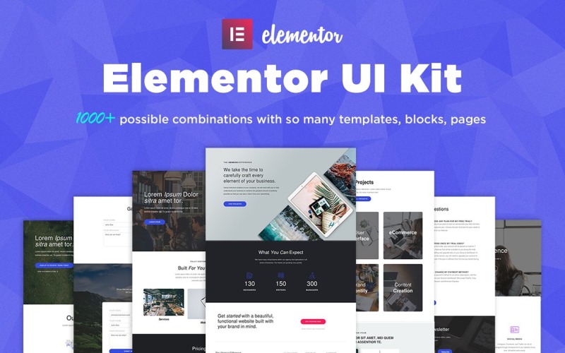 Genesis - Elementor UI Kit, Mallar, Blocks Kit