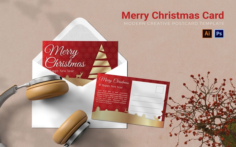 Download Фирменный стиль "Merry Christmas Post Card AC - Corporate Identity Template" / Merry Christmas Post Card AC - Corporate Identity Template - Фирменный стиль на тему графика business,company,print,paper,design,promotion,thanks,christmas,winter,event