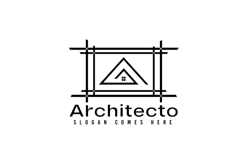 Шаблон логотипа Architecto