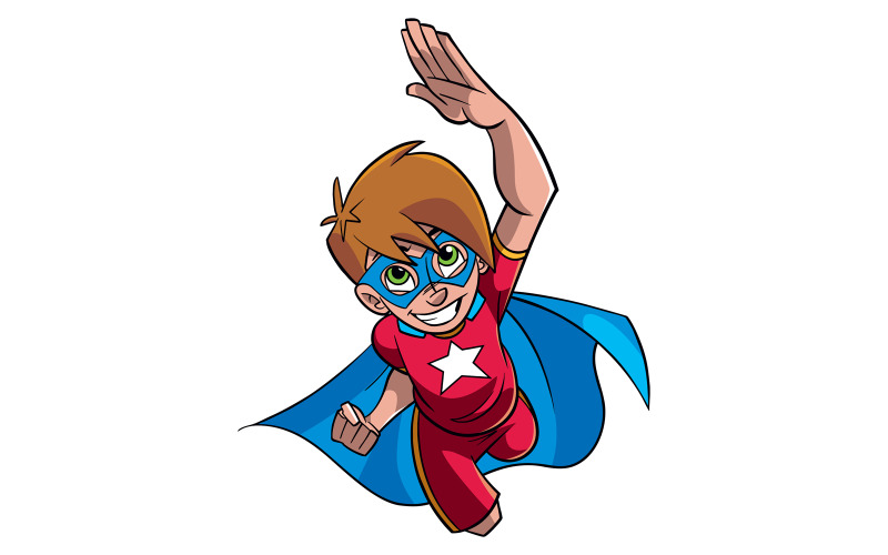 Super Boy Flying - ilustrace