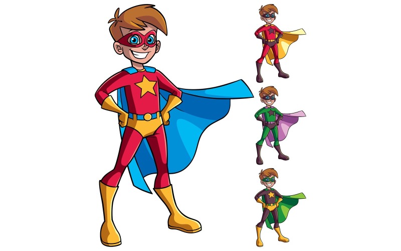 Супер хлопчик - ілюстрація