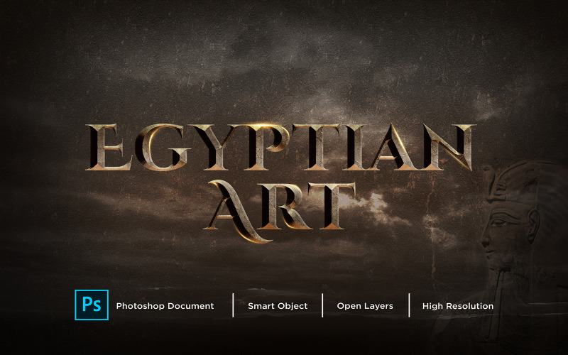Download Иллюстрация "Egyptian art Text Effect Design Photoshop Layer Style Effect - Illustration" / Egyptian art Text Effect Design Photoshop Layer Style Effect - Illustration - Иллюстрация на тему графика font,alphabet,text,3d,vector,style,typography,effect,egypt,art,egyptian,design,fonts,type,background,illustration,letters,comic,northeast,africa