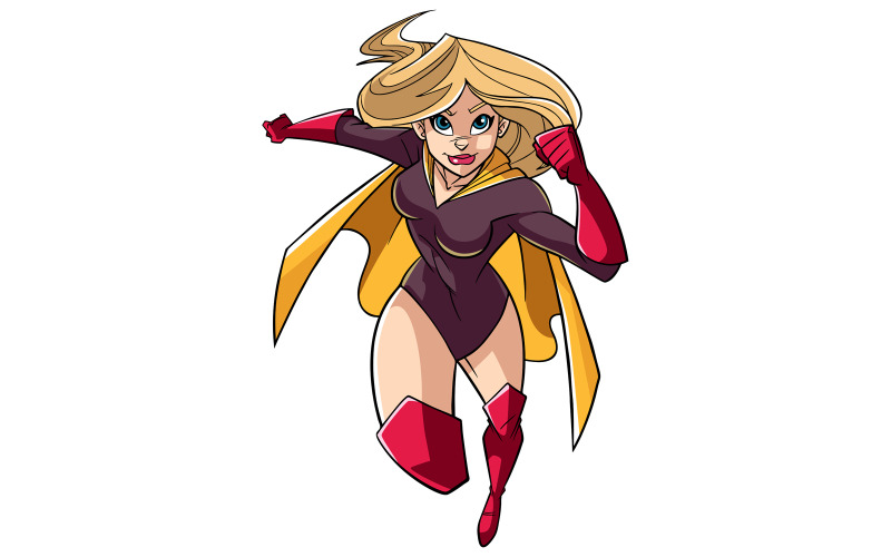Download Иллюстрация "Superheroine Running Frontal View - Illustration" / Superheroine Running Frontal View - Illustration - Иллюстрация на тему графика woman,heroine,cape,superheroine,super,running,fast,protection,yellow,muscles,muscular,costume,intervention,specialist,expert,savior,brave,courage,courageous,health