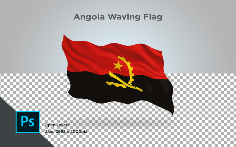 Download Иллюстрация "Angola Waving Flag - Illustration" / Angola Waving Flag - Illustration - Иллюстрация на тему графика angola,national,patriotic,europe,asia,republic,map,flag,country,cartography,geography,nation,illustration,graphic,vector,state,world,isolated,symbol,border