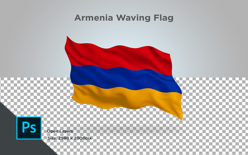 Download Иллюстрация "Armenia Waving Flag - Illustration" / Armenia Waving Flag - Illustration - Иллюстрация на тему графика armenia,national,patriotic,europe,asia,republic,map,flag,country,cartography,geography,nation,illustration,graphic,vector,state,world,isolated,symbol,border