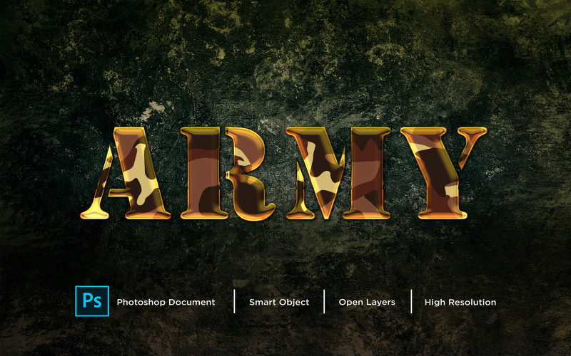 Armétexteffekt Design Photoshop Layer Style Effect - Illustration