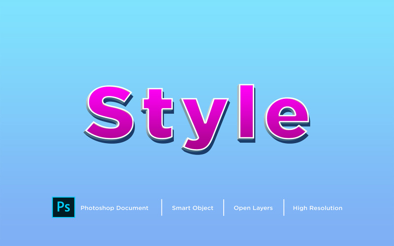 Stil Texteffekt Design Photoshop Layer Stileffekt - Illustration