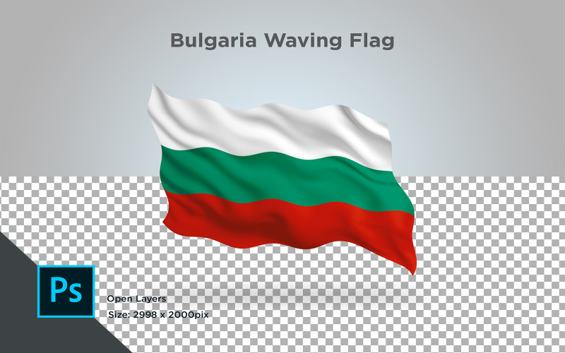 Bulgaria Waving Flag - Illustration