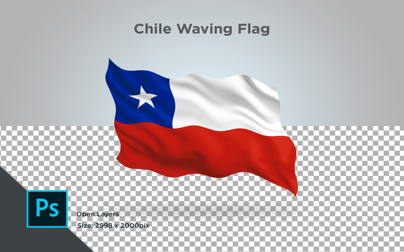 Download Иллюстрация "Chile Waving Flag - Illustration" / Chile Waving Flag - Illustration - Иллюстрация на тему графика chile,national,patriotic,europe,asia,republic,map,flag,country,cartography,geography,nation,illustration,graphic,vector,state,world,isolated,symbol,border