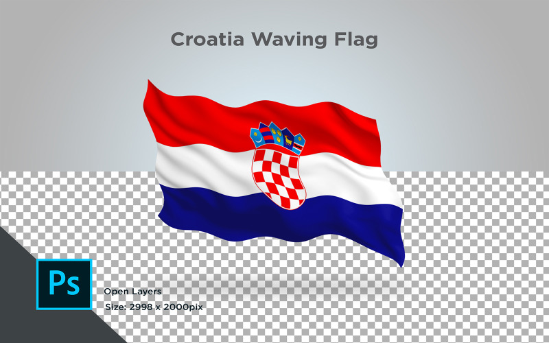 Download Иллюстрация "Croatia Waving Flag - Illustration" / Croatia Waving Flag - Illustration - Иллюстрация на тему графика croatia,national,patriotic,europe,asia,republic,map,flag,country,cartography,geography,nation,illustration,graphic,vector,state,world,isolated,symbol,border