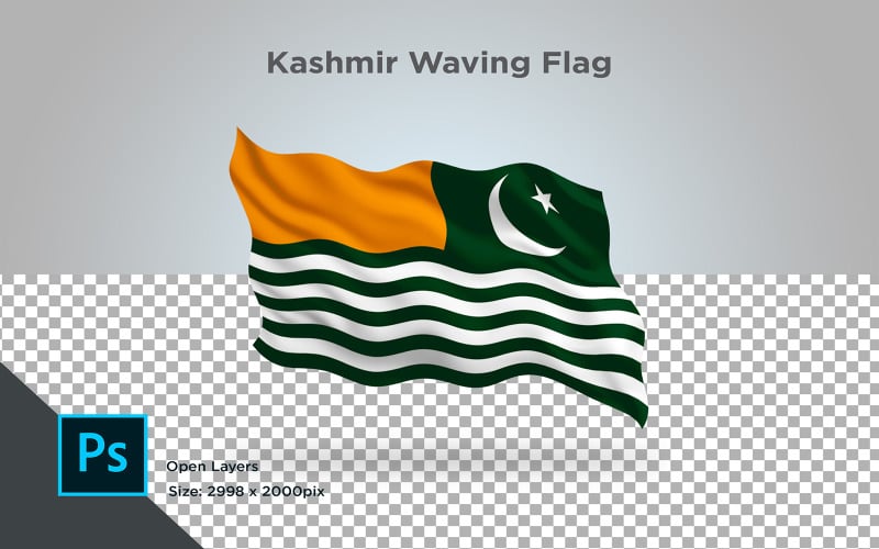 Download Иллюстрация "Kashmir Waving Flag - Illustration" / Kashmir Waving Flag - Illustration - Иллюстрация на тему графика kashmir,national,patriotic,europe,asia,republic,map,flag,country,cartography,geography,nation,illustration,graphic,vector,state,world,isolated,symbol,border