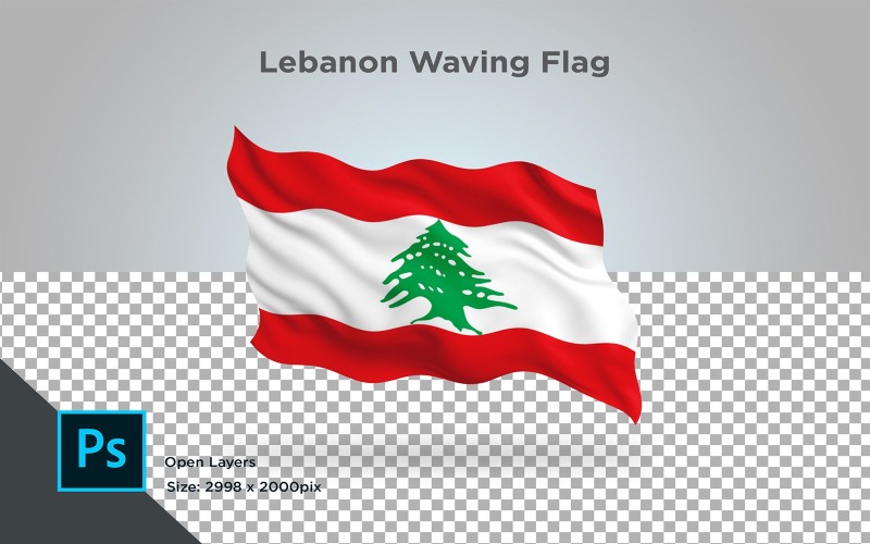 Download Иллюстрация "Lebanon Waving Flag - Illustration" / Lebanon Waving Flag - Illustration - Иллюстрация на тему графика lebanon,national,patriotic,europe,asia,republic,map,flag,country,cartography,geography,nation,illustration,graphic,vector,state,world,isolated,symbol,border