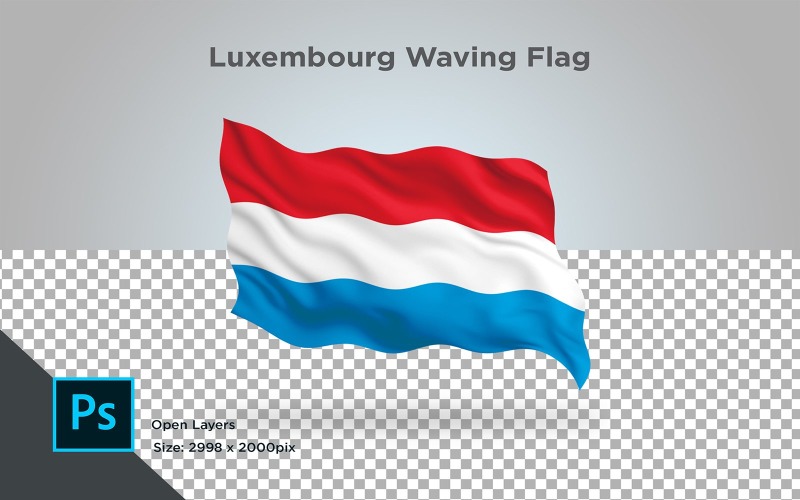 Download Иллюстрация "Luxembourg Waving Flag - Illustration" / Luxembourg Waving Flag - Illustration - Иллюстрация на тему графика luxembourg,national,patriotic,europe,asia,republic,map,flag,country,cartography,geography,nation,illustration,graphic,vector,state,world,isolated,symbol,border
