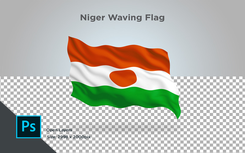 Download Иллюстрация "Niger Waving Flag - Illustration" / Niger Waving Flag - Illustration - Иллюстрация на тему графика niger,national,patriotic,europe,asia,republic,map,flag,country,cartography,geography,nation,illustration,graphic,vector,state,world,isolated,symbol,border