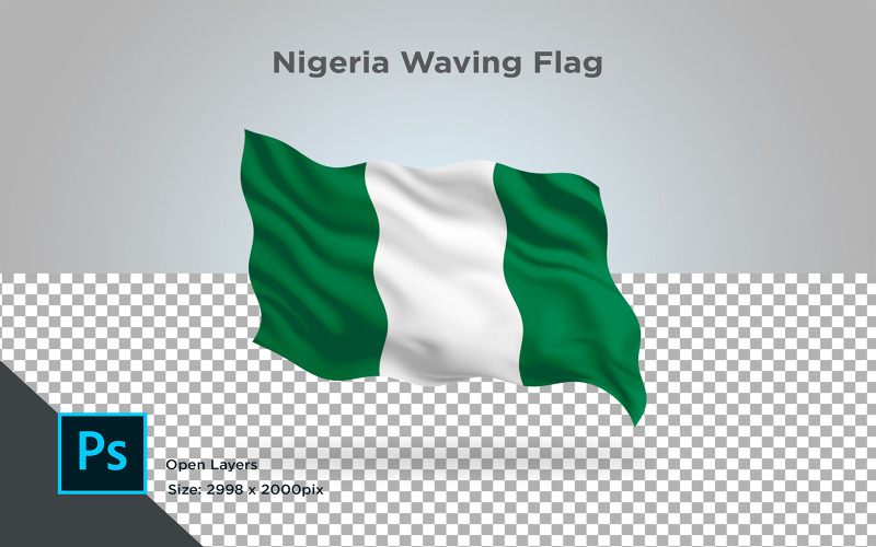 Download Иллюстрация "Nigeria Waving Flag - Illustration" / Nigeria Waving Flag - Illustration - Иллюстрация на тему графика nigeria,national,patriotic,europe,asia,republic,map,flag,country,cartography,geography,nation,illustration,graphic,vector,state,world,isolated,symbol,border
