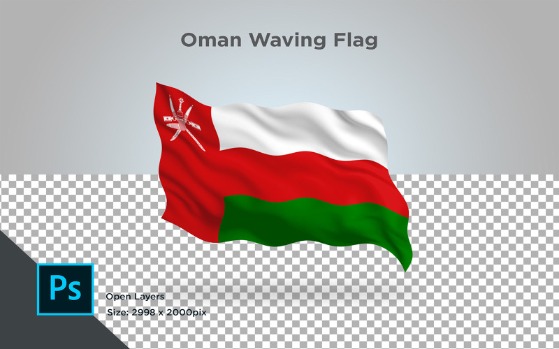 Download Иллюстрация "Oman Waving Flag - Illustration" / Oman Waving Flag - Illustration - Иллюстрация на тему графика oman,national,patriotic,europe,asia,republic,map,flag,country,cartography,geography,nation,illustration,graphic,vector,state,world,isolated,symbol,border