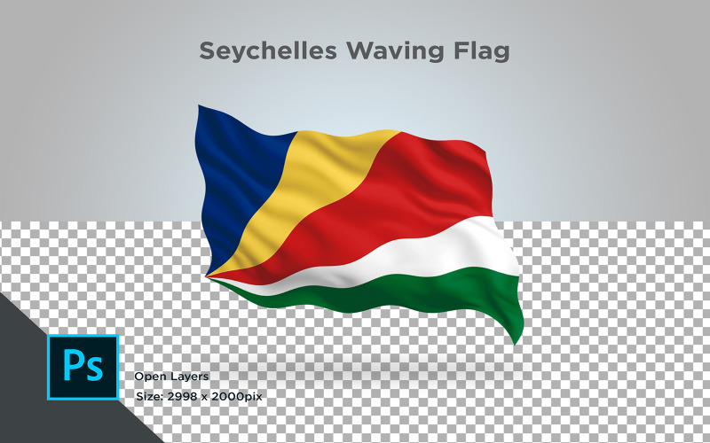 Download Иллюстрация "Seychelles Waving Flag - Illustration" / Seychelles Waving Flag - Illustration - Иллюстрация на тему графика seychelles,national,patriotic,europe,asia,republic,map,flag,country,cartography,geography,nation,illustration,graphic,vector,state,world,isolated,symbol,border