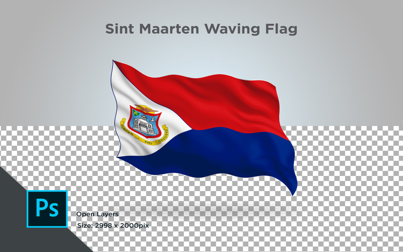Download Иллюстрация "Sint Maarten Waving Flag - Illustration" / Sint Maarten Waving Flag - Illustration - Иллюстрация на тему графика sint maarten,national,patriotic,europe,asia,republic,map,flag,country,cartography,geography,nation,illustration,graphic,vector,state,world,isolated,symbol,border