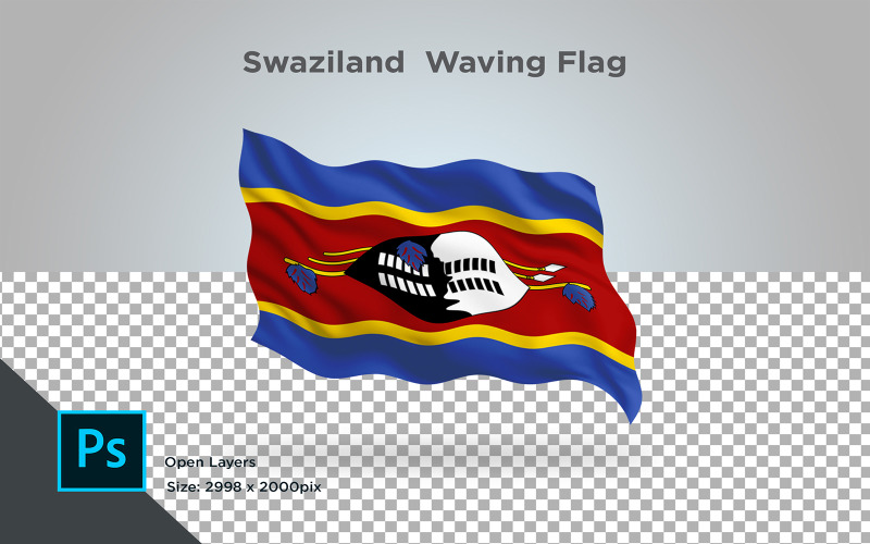 Download Иллюстрация "Swaziland Waving Flag - Illustration" / Swaziland Waving Flag - Illustration - Иллюстрация на тему графика swaziland,national,patriotic,europe,asia,republic,map,flag,country,cartography,geography,nation,illustration,graphic,vector,state,world,isolated,symbol,border