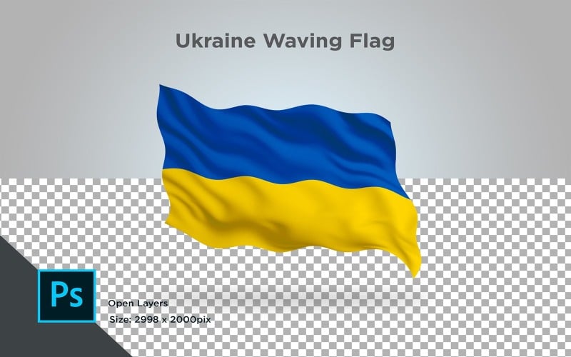 Download Иллюстрация "Ukraine  Waving Flag - Illustration" / Ukraine  Waving Flag - Illustration - Иллюстрация на тему графика ukraine,national,patriotic,europe,asia,republic,map,flag,country,cartography,geography,nation,illustration,graphic,vector,state,world,isolated,symbol,border