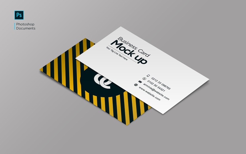 Download Мокап для продукта "Double Sided Corporate Business Card design Template product mockup" / Double Sided Corporate Business Card design Template product mockup - Мокап для продукта на тему графика logo,letterhead,flyer,mockup,template,design,mock,business,up,isolated,empty,paper,branding,black,phone,realistic,display,mobile,style,page
