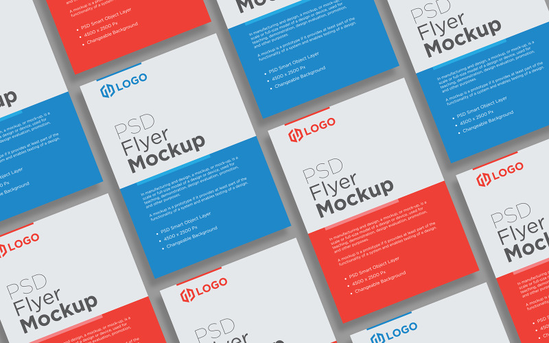 Flyer en poster mockup collage ontwerp product mockup