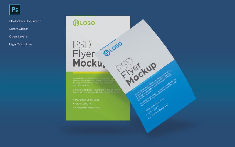 Download Мокап для продукта "Two flying flyer and poster mockup design Template product mockup" / Two flying flyer and poster mockup design Template product mockup - Мокап для продукта на тему графика logo,letterhead,flyer,mockup,template,design,mock,business,up,isolated,empty,paper,branding,black,phone,realistic,display,mobile,style,page
