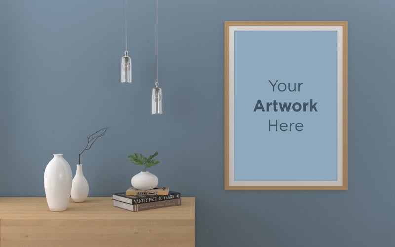 Download Мокап для продукта "Empty photo frame mockup on cabinet in interior product mockup" / Empty photo frame mockup on cabinet in interior product mockup - Мокап для продукта на тему графика livingroom,elegant,concept,up,mock,plant,minimalist,luxury,cozy,lifestyle,wooden,table,room,interior,design,home,living,modern,white,wall