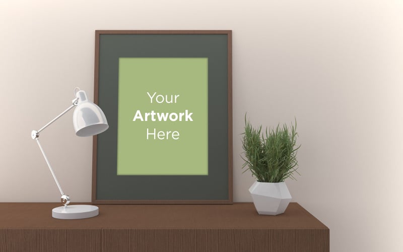 Download Мокап для продукта "Vertical empty frame mockup with lamp and plant product mockup" / Vertical empty frame mockup with lamp and plant product mockup - Мокап для продукта на тему графика livingroom,elegant,concept,up,mock,plant,minimalist,luxury,cozy,lifestyle,wooden,table,room,interior,design,home,living,modern,white,wall