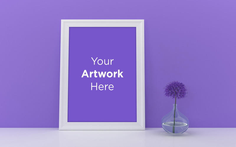 Download Мокап для продукта "White empty photo frame mockup with flower product mockup" / White empty photo frame mockup with flower product mockup - Мокап для продукта на тему графика livingroom,elegant,concept,up,mock,plant,minimalist,luxury,cozy,lifestyle,wooden,table,room,interior,design,home,living,modern,white,wall