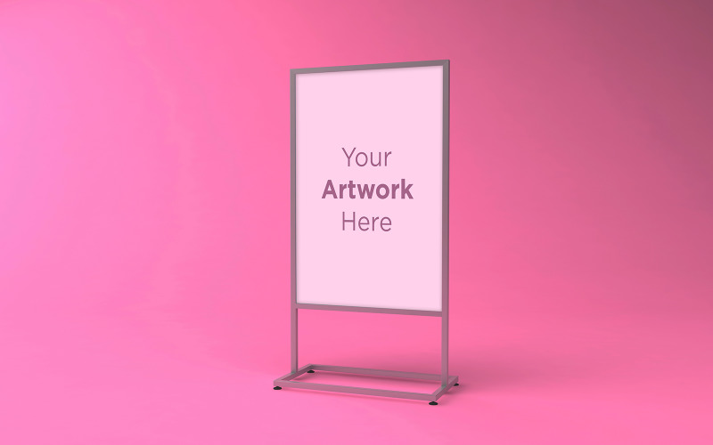 Download Мокап для продукта "Double pole A Stand Advertising Board product mockup" / Double pole A Stand Advertising Board product mockup - Мокап для продукта на тему графика promotional,communication,outdoor,metal,tent,mock up,billboard,store,modern,restaurant,menu,mockup,display,stand,blank,empty,template,white,banner,isolated