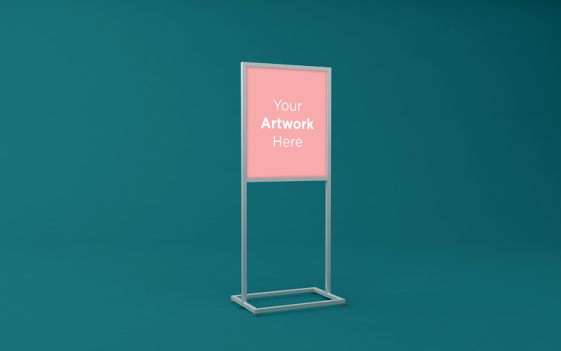 Download Мокап для продукта "Double pole diplay Stand Advertising Board product mockup" / Double pole diplay Stand Advertising Board product mockup - Мокап для продукта на тему графика promotional,communication,outdoor,metal,tent,mock up,billboard,store,modern,restaurant,menu,mockup,display,stand,blank,empty,template,white,banner,isolated