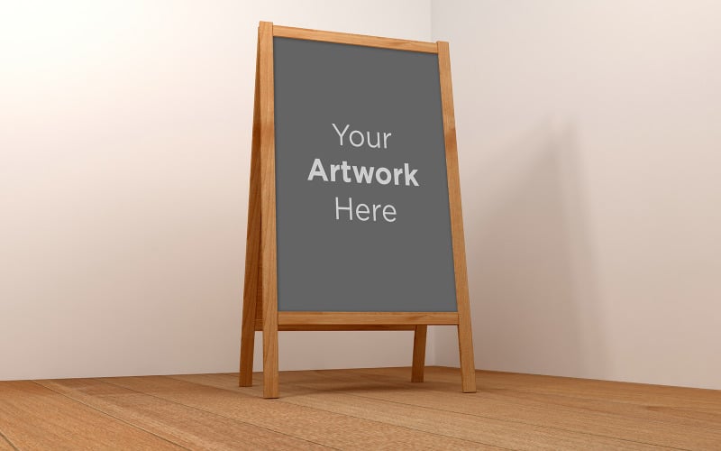 Download Мокап для продукта "Empty Advertising Board in interior product mockup" / Empty Advertising Board in interior product mockup - Мокап для продукта на тему графика promotional,communication,outdoor,metal,tent,mock up,billboard,store,modern,restaurant,menu,mockup,display,stand,blank,empty,template,white,banner,isolated