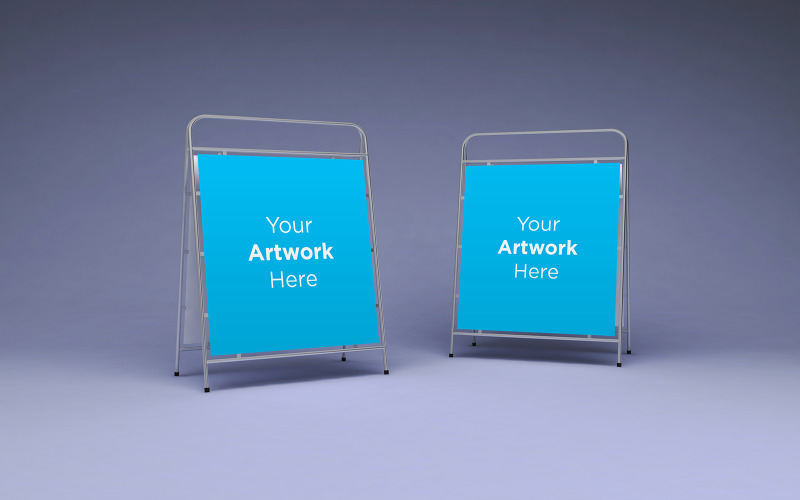 Download Мокап для продукта "Modern Metallic notice board stand mockup product mockup" / Modern Metallic notice board stand mockup product mockup - Мокап для продукта на тему графика promotional,communication,outdoor,metal,tent,mock up,billboard,store,modern,restaurant,menu,mockup,display,stand,blank,empty,template,white,banner,isolated