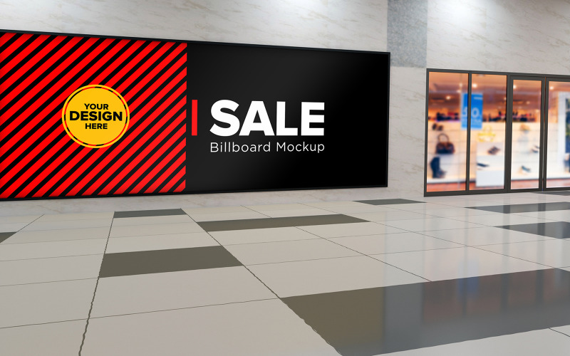 Download Мокап для продукта "Advertising Billboard indoor product mockup" / Advertising Billboard indoor product mockup - Мокап для продукта на тему графика signboard,shopping,audience,market,road,mockup,advert,promo,mock,canvas,exhibition,announcement,sky,design,ad,template,large,signpost,blank,board