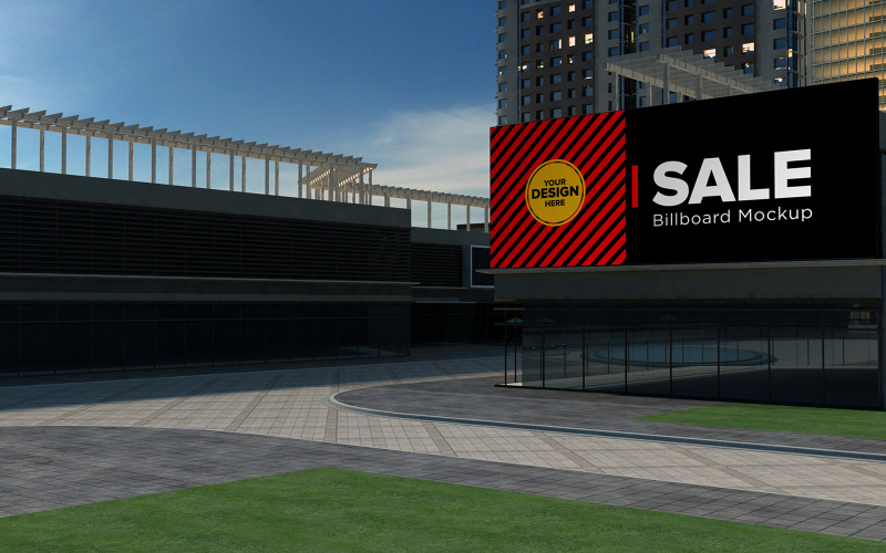 Download Мокап для продукта "Dark view Advertising sign Billboard product mockup" / Dark view Advertising sign Billboard product mockup - Мокап для продукта на тему графика signboard,shopping,audience,market,road,mockup,advert,promo,mock,canvas,exhibition,announcement,sky,design,ad,template,large,signpost,blank,board