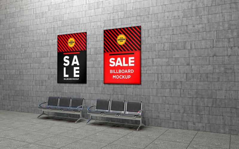 Download Мокап для продукта "Indoor station Advertising Billboard product mockup" / Indoor station Advertising Billboard product mockup - Мокап для продукта на тему графика signboard,shopping,audience,market,road,mockup,advert,promo,mock,canvas,exhibition,announcement,sky,design,ad,template,large,signpost,blank,board