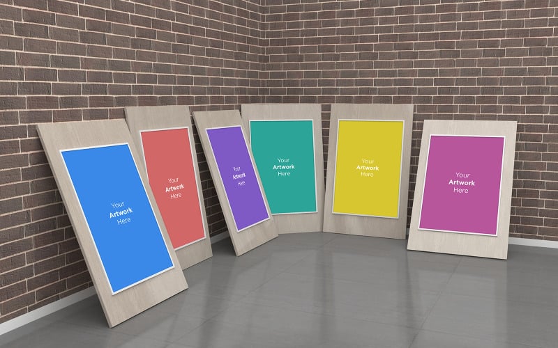 Download Мокап для продукта "Modern Art Gallery multi Frames 3D product mockup" / Modern Art Gallery multi Frames 3D product mockup - Мокап для продукта на тему графика studio,photo,light,rendering,concept,architecture,wall,mockup,interior,gallery,white,room,art,empty,space,picture,mock,up,blank,exhibition