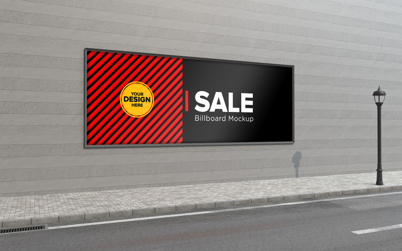 Download Мокап для продукта "Outdoor wall mounted Billboard product mockup" / Outdoor wall mounted Billboard product mockup - Мокап для продукта на тему графика signboard,shopping,audience,market,road,mockup,advert,promo,mock,canvas,exhibition,announcement,sky,design,ad,template,large,signpost,blank,board