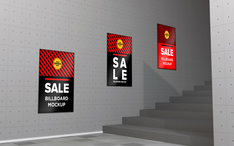 Download Мокап для продукта "Underground passage advertising billboard mockup with stair product mockup" / Underground passage advertising billboard mockup with stair product mockup - Мокап для продукта на тему графика signboard,shopping,audience,market,road,mockup,advert,promo,mock,canvas,exhibition,announcement,sky,design,ad,template,large,signpost,blank,board