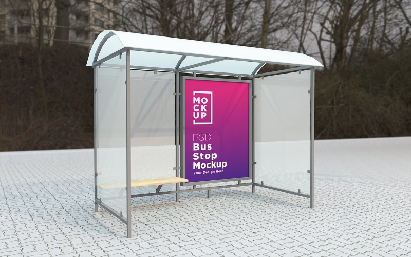 Download Мокап для продукта "Bus stop Shelter sign product mockup" / Bus stop Shelter sign product mockup - Мокап для продукта на тему графика communication,mock up,signboard,transport,road,roadside,frame,station,billboard,street,city,board,poster,blank,mockup,commercial,bus,stop,advertisement marketing,advertisement