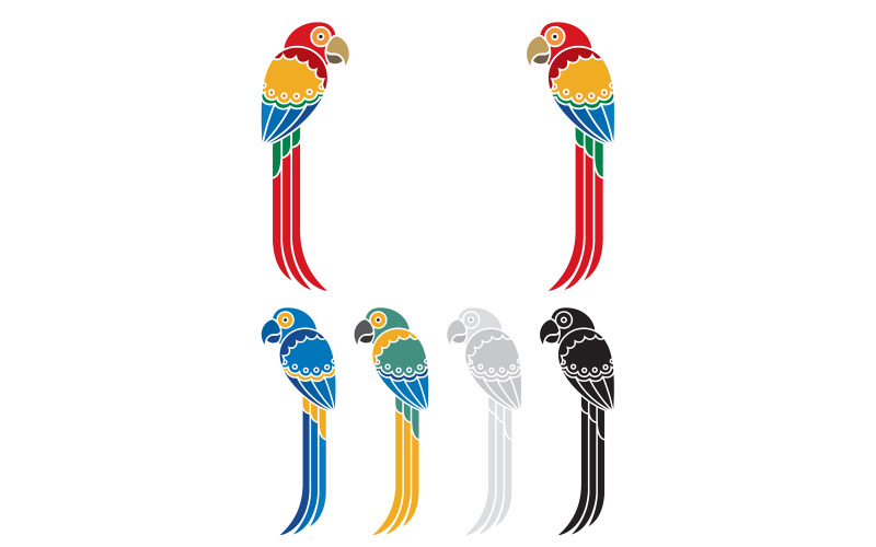 Papegaaien - illustratie